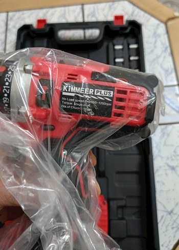 Kırmızı Kablosuz Elektrikli Matkap Seti - Görsel 3