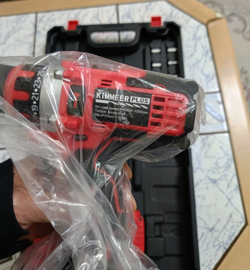 Kırmızı Kablosuz Elektrikli Matkap Seti - Görsel 3