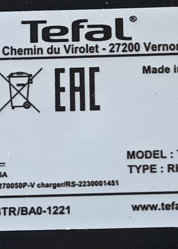 Siyah Kablosuz tefal jarzlı Dikey Elektrikli Süpürge - Görsel 8