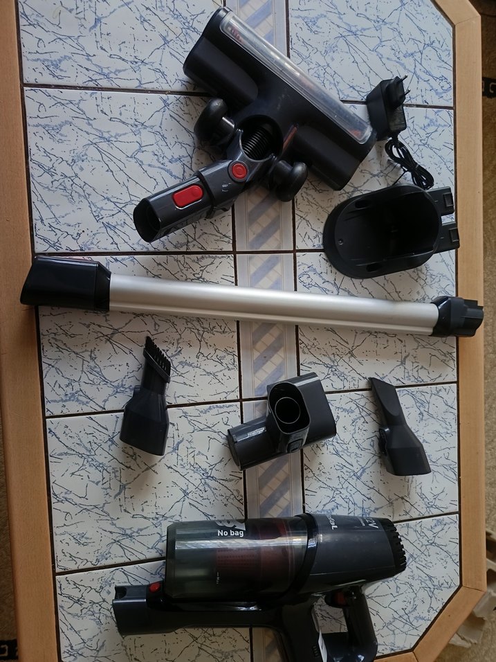 Siyah Kablosuz tefal jarzlı Dikey Elektrikli Süpürge - Görsel 4