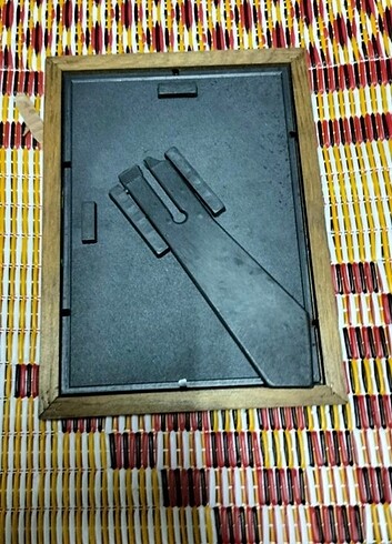 Traş aynası çerçevesi ahşap kaferengi sıra numarası 4 boy 23.50  - Görsel 2