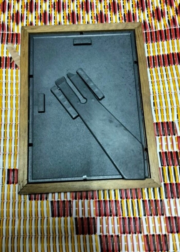 Traş aynası çerçevesi ahşap kaferengi sıra numarası 4 boy 23.50  - Görsel 2