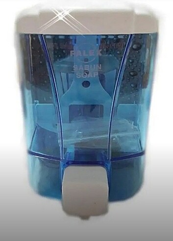 Pelex sıvı sabun dispenseri 500cc şeffaf mavi Kod no 3420-1