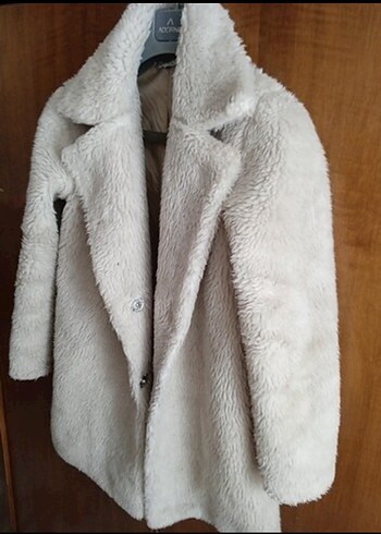 Krem Renk Peluş Kaban