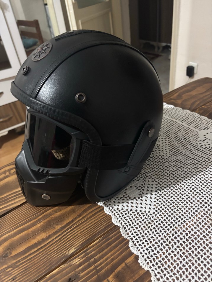 Harley Retro Kask - Görsel 4