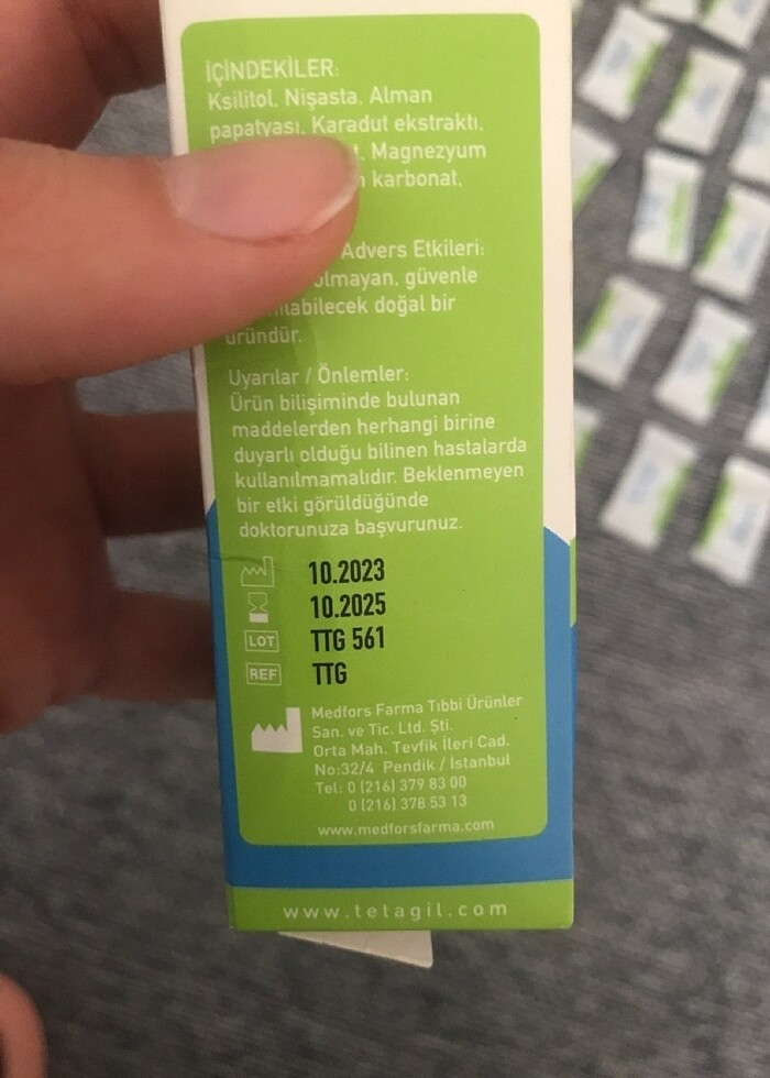 Tetagil diş granülü - Görsel 4