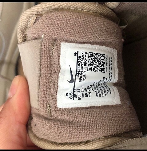 42 Beden camel Renk Orijinal Nike Bot