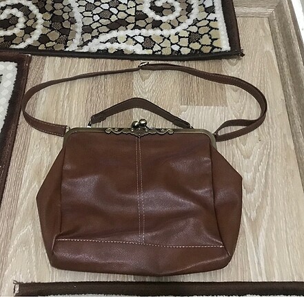 Kahverengi vintage çanta