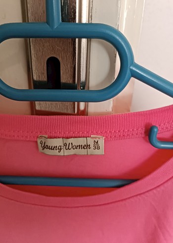 m Beden pembe Renk Baskılı BayanTişörtü