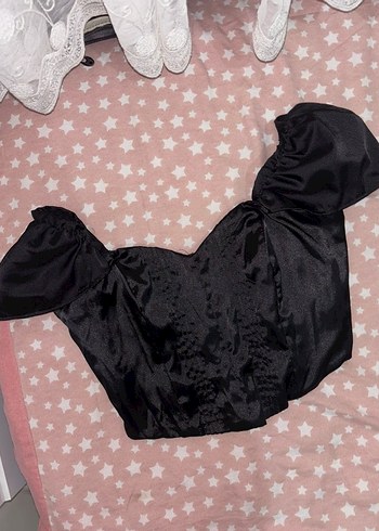 Siyah Gotik Mini Bluz