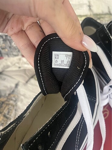 38 Beden siyah Renk vans unisex