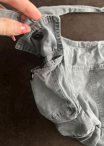 Pull and bear kanvas tote çanta - Görsel 6