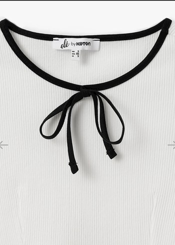 Mini Kısa Kollu Beyaz Kadın Bluz - Görsel 2