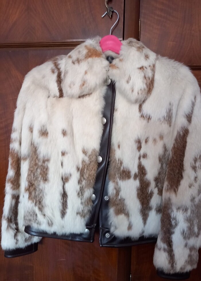 Antika hakiki tavşan kürk - Görsel 2