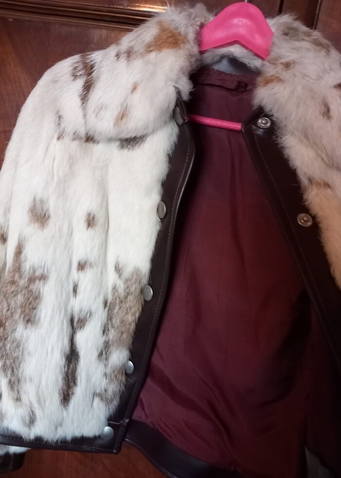 Antika hakiki tavşan kürk - Görsel 3