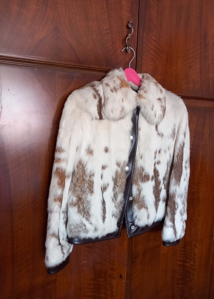 Antika hakiki tavşan kürk - Görsel 4