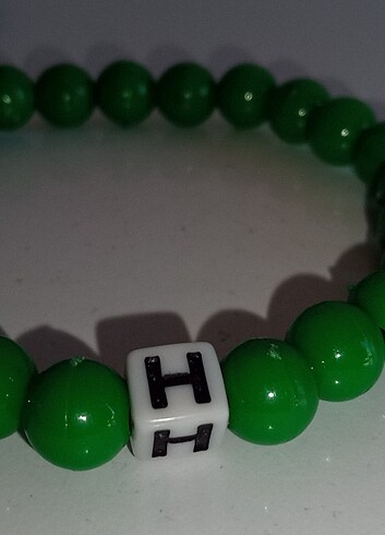  Beden yeşil Renk Harry Styles H harfli bileklik