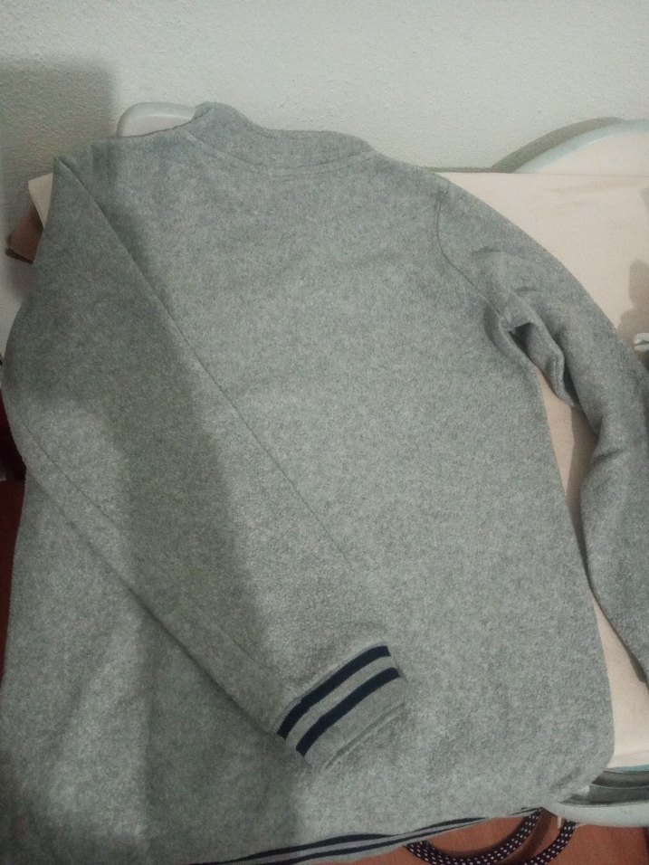 Gri Erkek Çocuk Fermuarlı Sweatshirt - Görsel 5