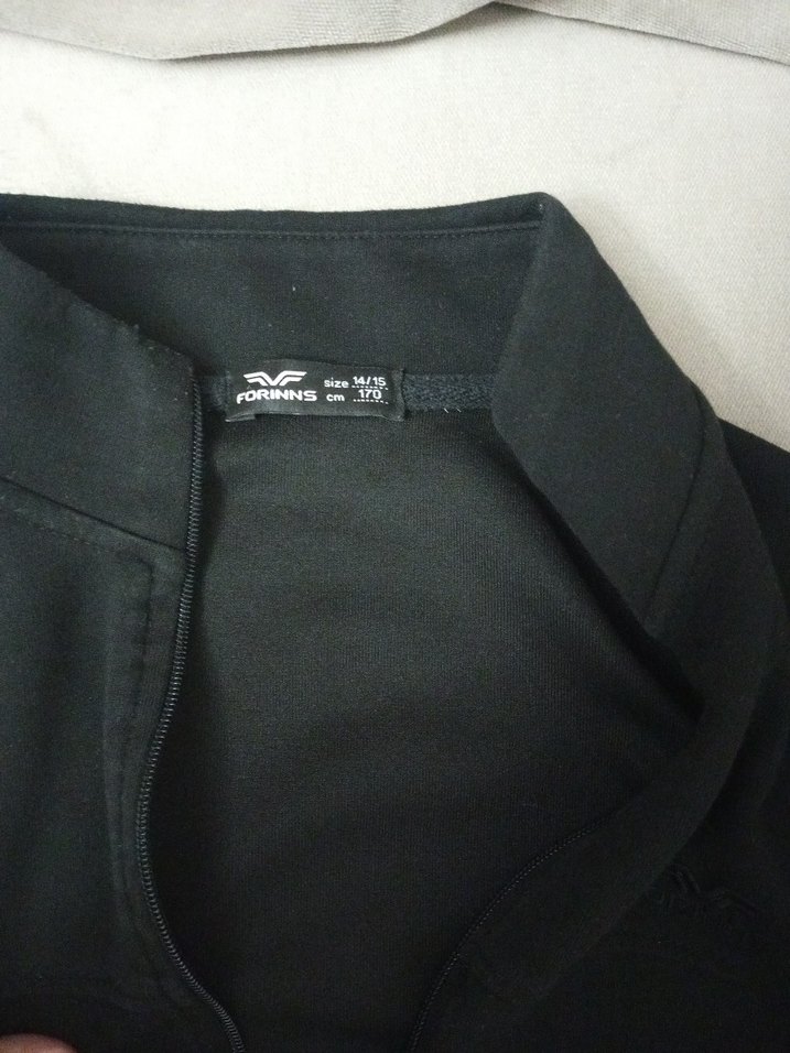 Erkek Siyah Fermuarlı Yüksek Yakalı Sweatshirt - Görsel 3