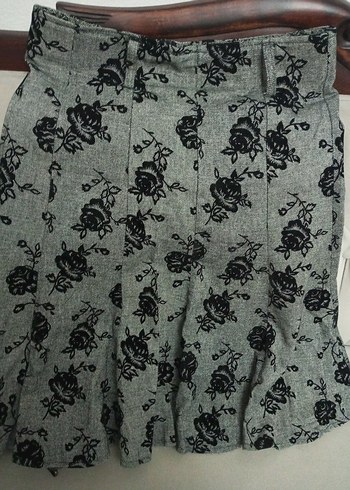 Gri Renk Fırfırlı Kız Eteği - Görsel 2