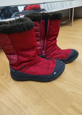 Kız Çocuk Kırmızı Fermuarlı Sıcak Bot - Görsel 3