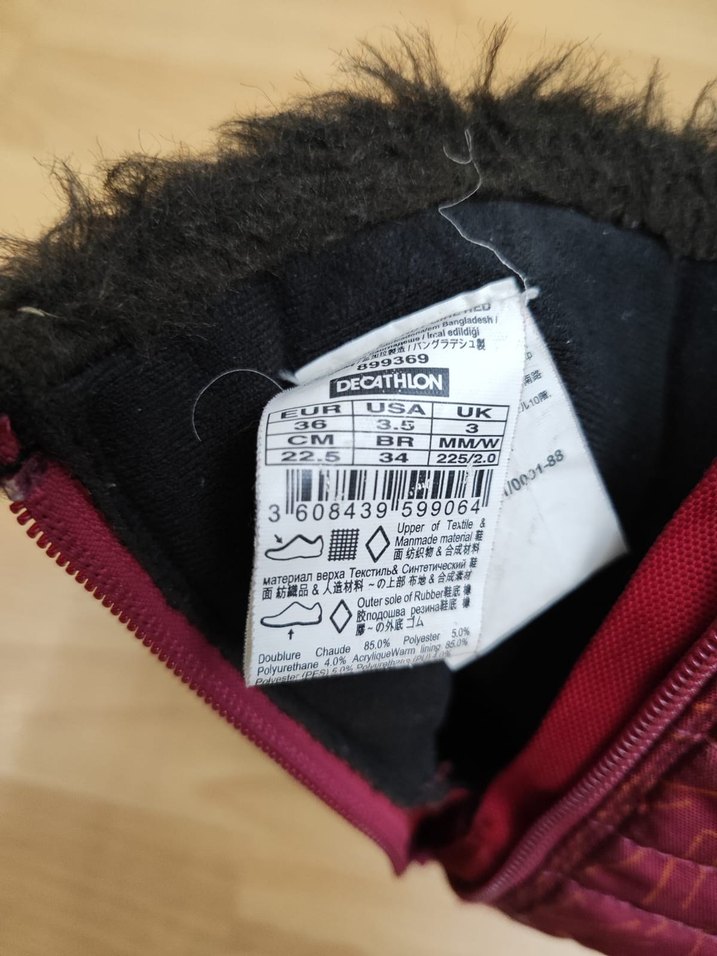 Kız Çocuk Kırmızı Fermuarlı Sıcak Bot - Görsel 2