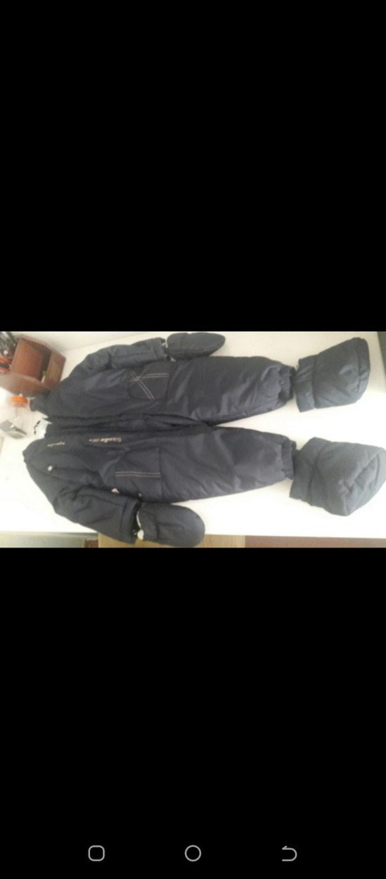 Fermuarlı Siyah Bebek Astronot mont - Görsel 3