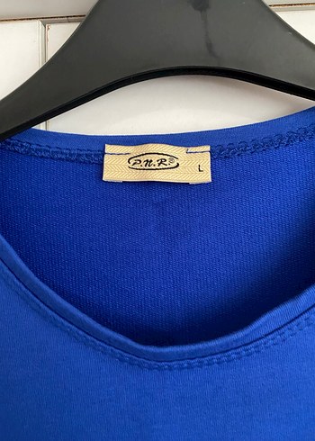 Diğer Mavi Kadın Oversize Sweatshirt Midi Boy