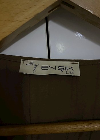 Kadın Kahverengi Keten Midi Kimono - Görsel 2