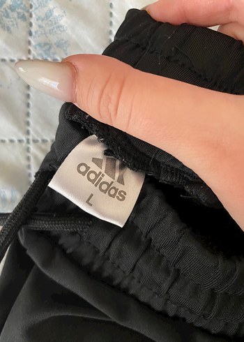 Adidas Adidas Siyah Fermuarlı Çizgili Kadın Eşofman