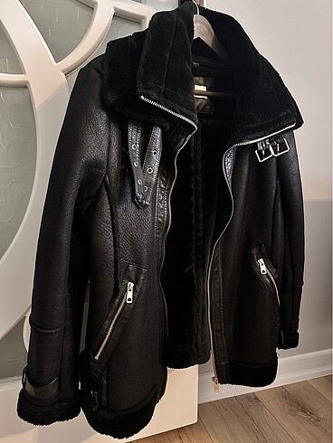 Suni Deri Biker Ceket