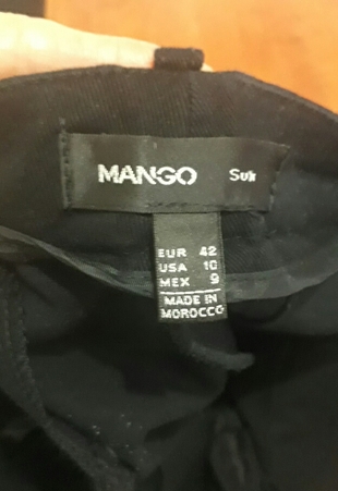 42 Beden siyah Renk mango pantolon