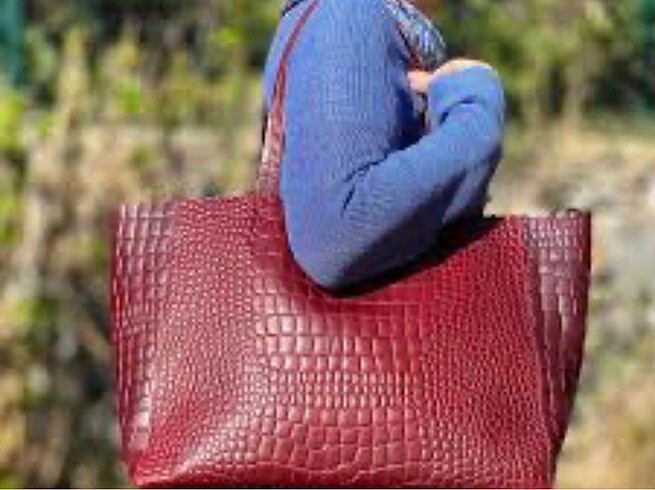 Hakiki Deri Tote Bag Çanta
