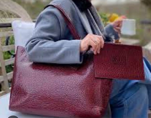 Diğer Hakiki Deri Tote Bag Çanta