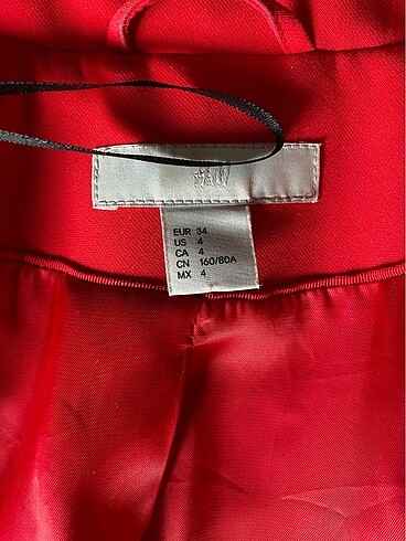 s Beden H&M Kırmızı ceket