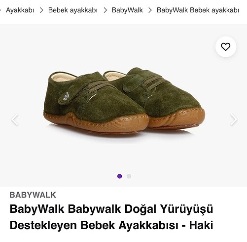 Babywalk bebeğim ilk ayakkabı nubuk 21 numara