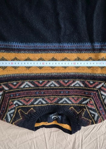Bohem Tarz Çok Renkli Örgü Erkek Kazak - Görsel 9