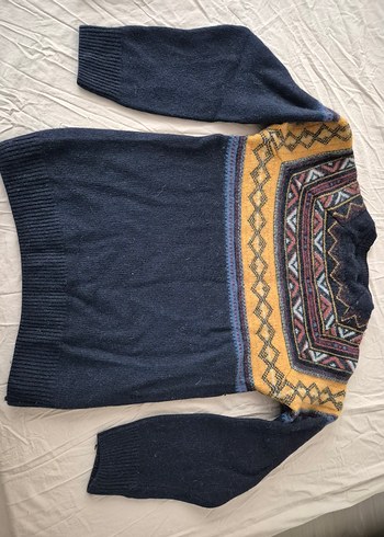 Bohem Tarz Çok Renkli Örgü Erkek Kazak - Görsel 5