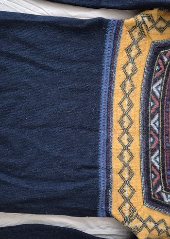 Bohem Tarz Çok Renkli Örgü Erkek Kazak - Görsel 7