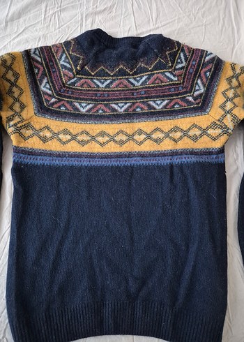 Bohem Tarz Çok Renkli Örgü Erkek Kazak - Görsel 2