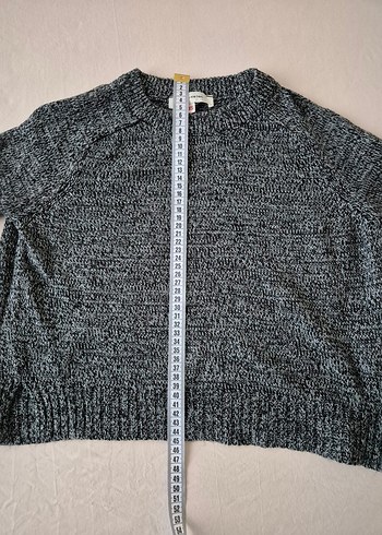 Gri Kadın Triko Kazak - Görsel 2