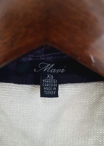 Düğmeli Lacivert Trikolu Gömlek - Görsel 5