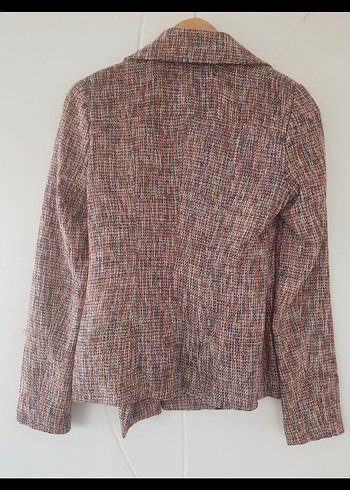 Vatkalı Kadın Kahverengi Midi Ceket - Görsel 4