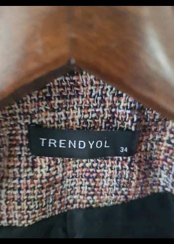 Vatkalı Kadın Kahverengi Midi Ceket - Görsel 7