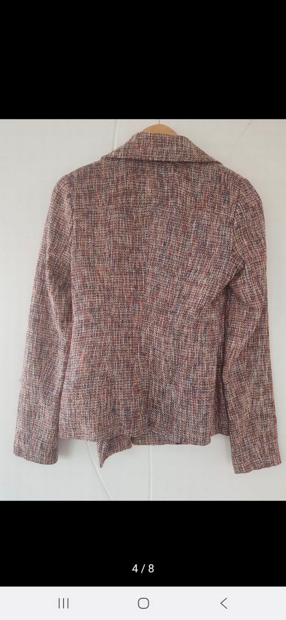 Vatkalı Kadın Kahverengi Midi Ceket - Görsel 4