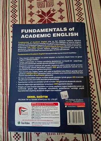 Fundamentals of Academic English-YDS, TOEFL, IELTS Kaynak Kitap - Görsel 2