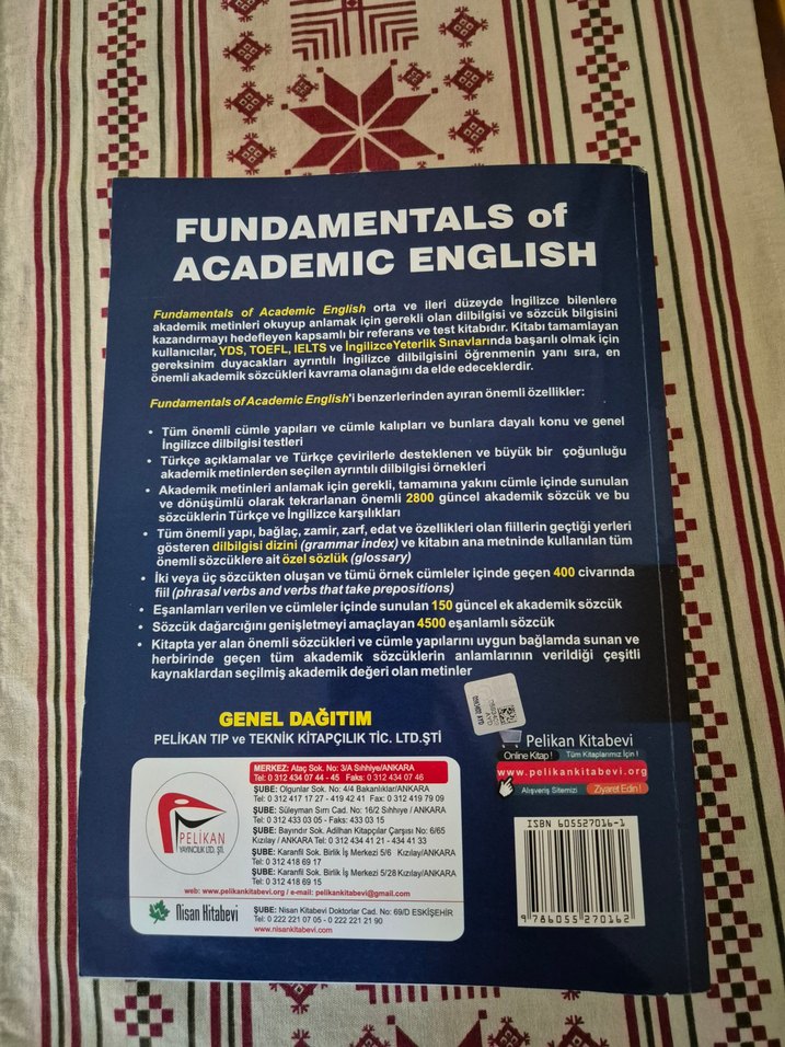 Fundamentals of Academic English-YDS, TOEFL, IELTS Kaynak Kitap - Görsel 2