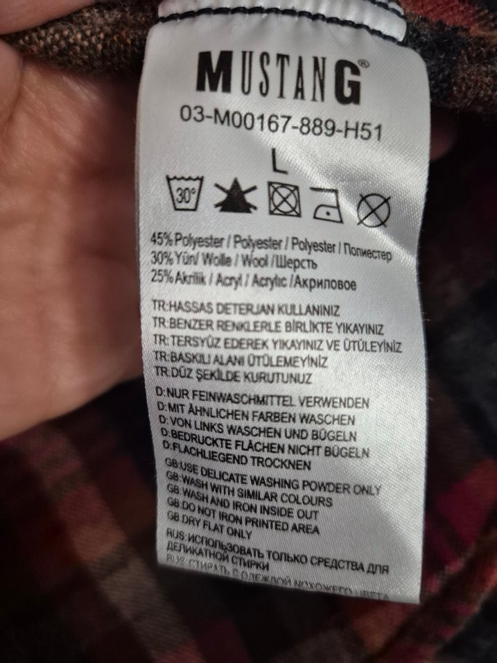 Erkek Çok Renkli Ekose Düğmeli Uzun Kollu Gömlek - Görsel 4