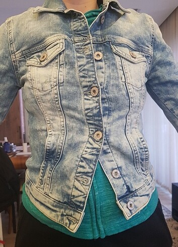 Mavi Kadın Jean Ceket - Görsel 5
