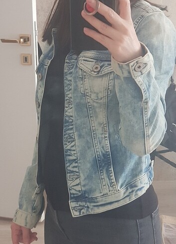 Mavi Kadın Jean Ceket - Görsel 7